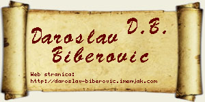 Daroslav Biberović vizit kartica
